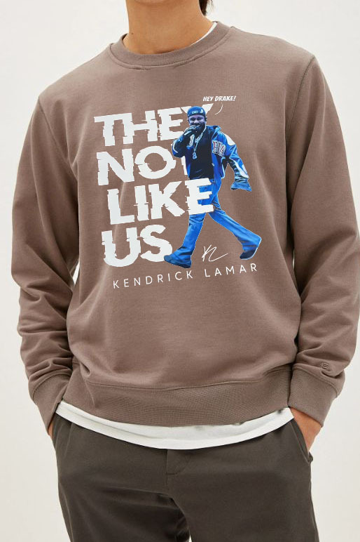 kendrick Not like US men's sweatshirt