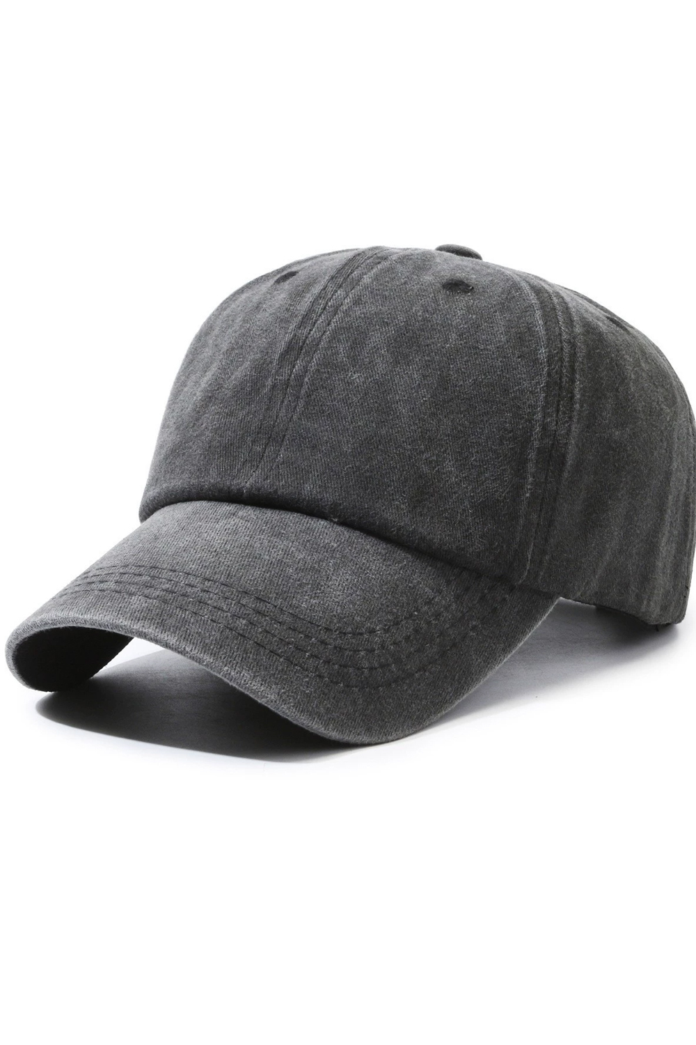 Washed Denim Baseball Cap - Unisex