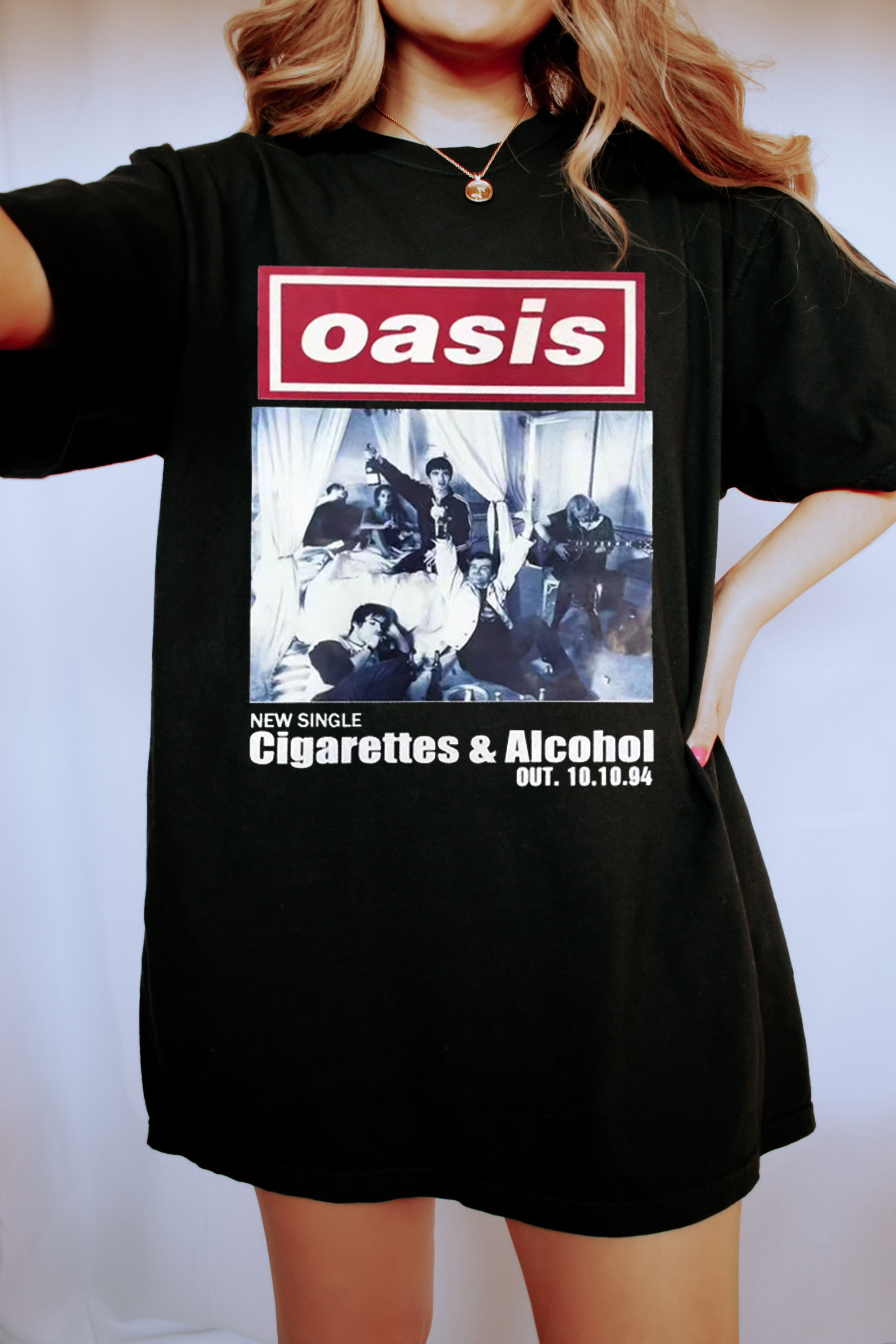 Oasis Unisex T Shirt Definitely Maybe Promo Official Reunion Tour 2025