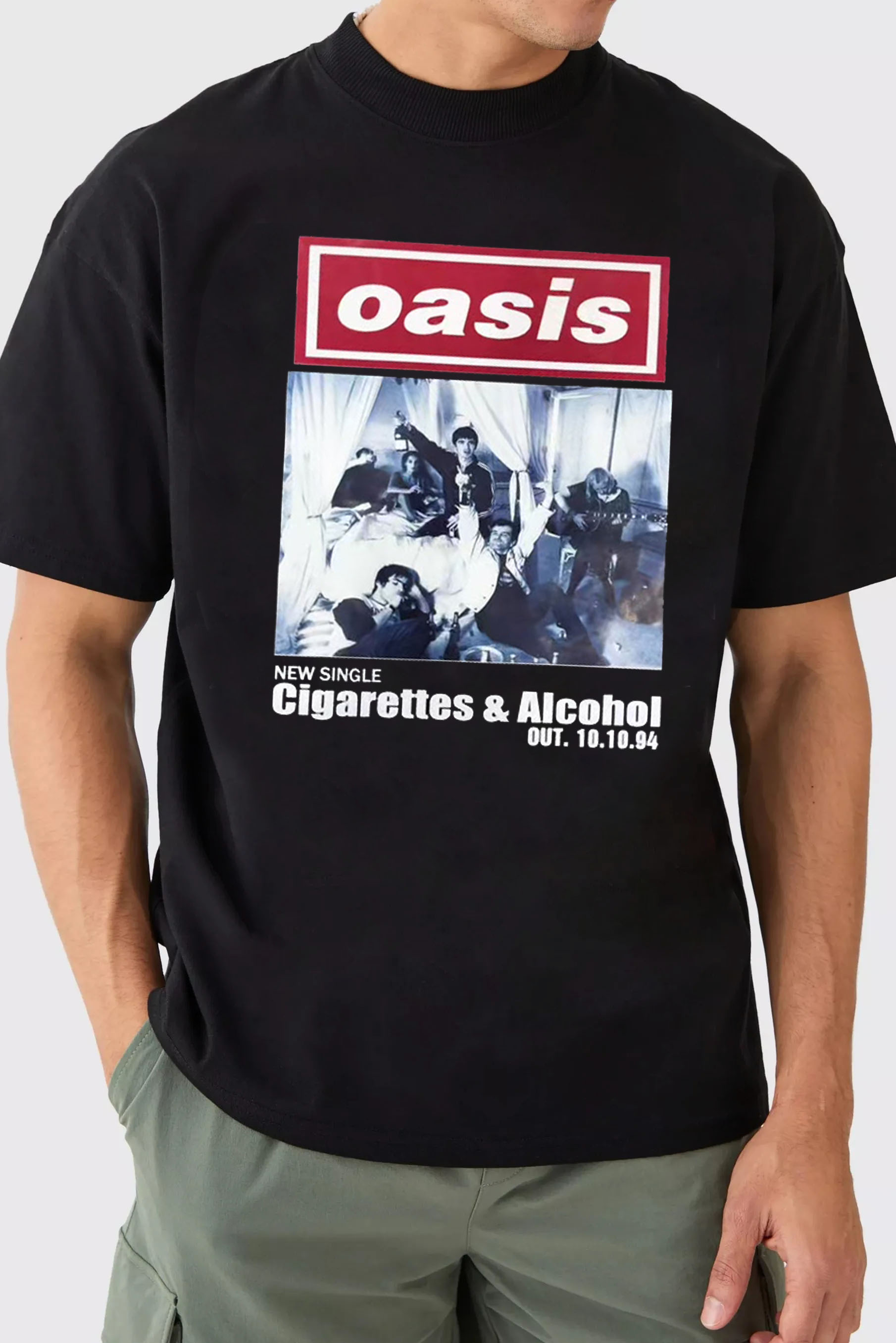 Oasis Unisex T Shirt Definitely Maybe Promo Official Reunion Tour 2025