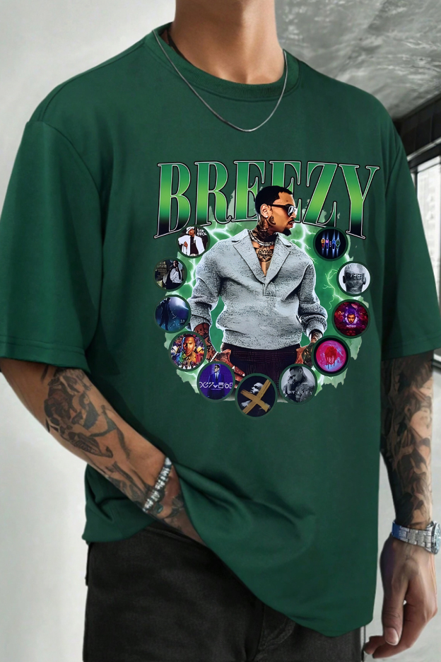 Chris Brown Breezy 1111 Tour tshirt For Men