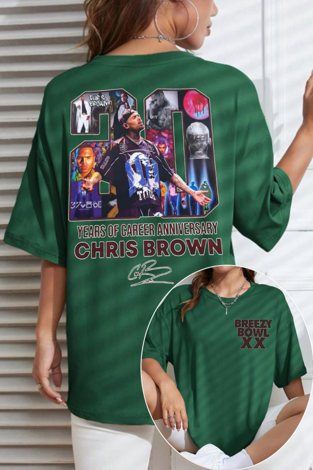 chrisbrown 2025 tour t-shirt