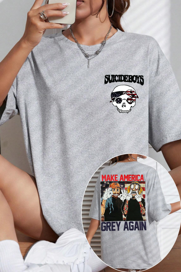 greyday double-sided printed short-sleeved T-shirt