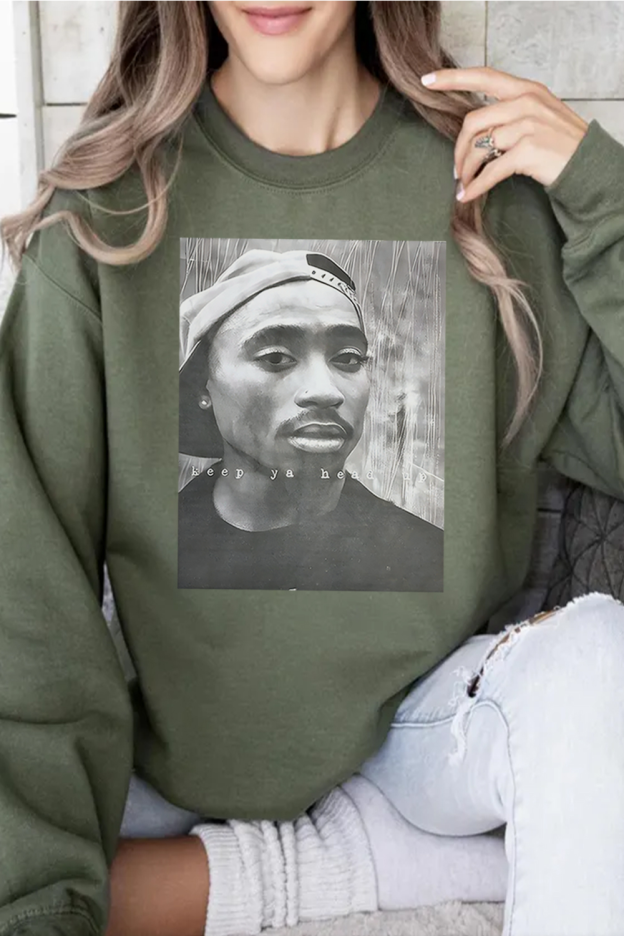 2Pac 90s Rappers Graphic sweatshirt For Women