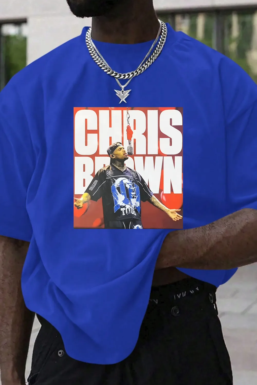 Chris Brown Concert Graphic Tee For Men