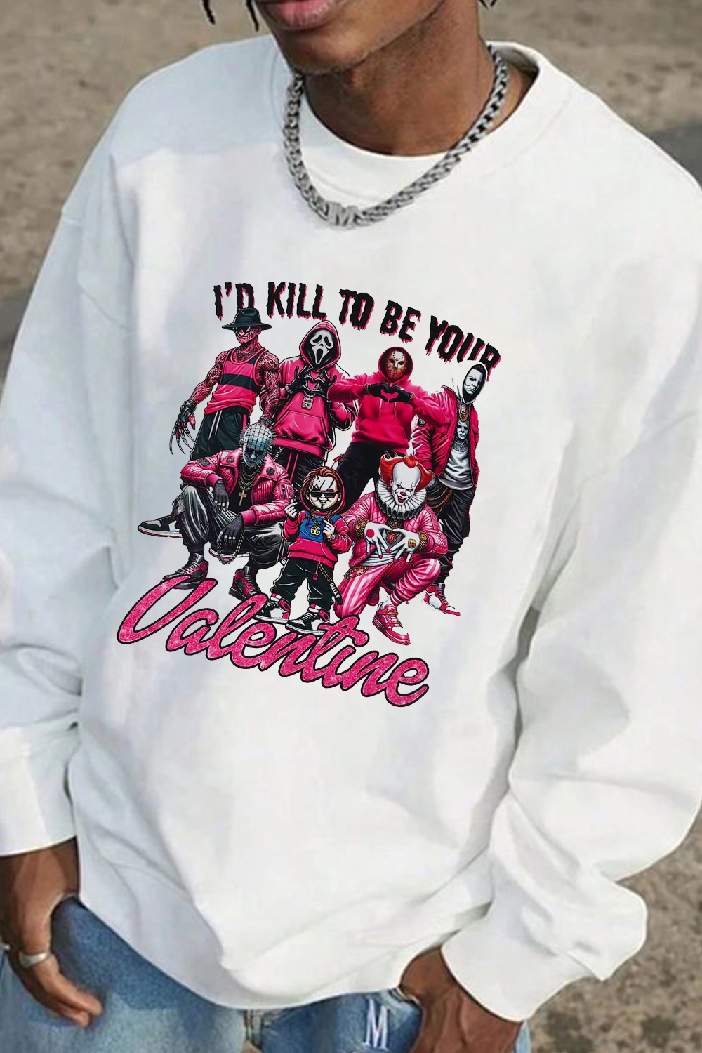 horrormovies-valentine's day Men sweatshirt