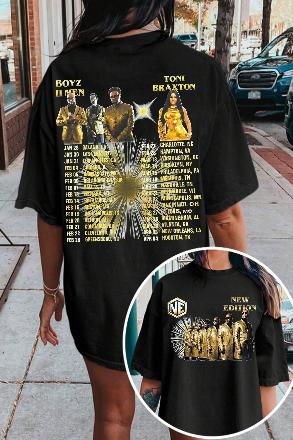 New Edition Way Tour 2026 Tee For Women