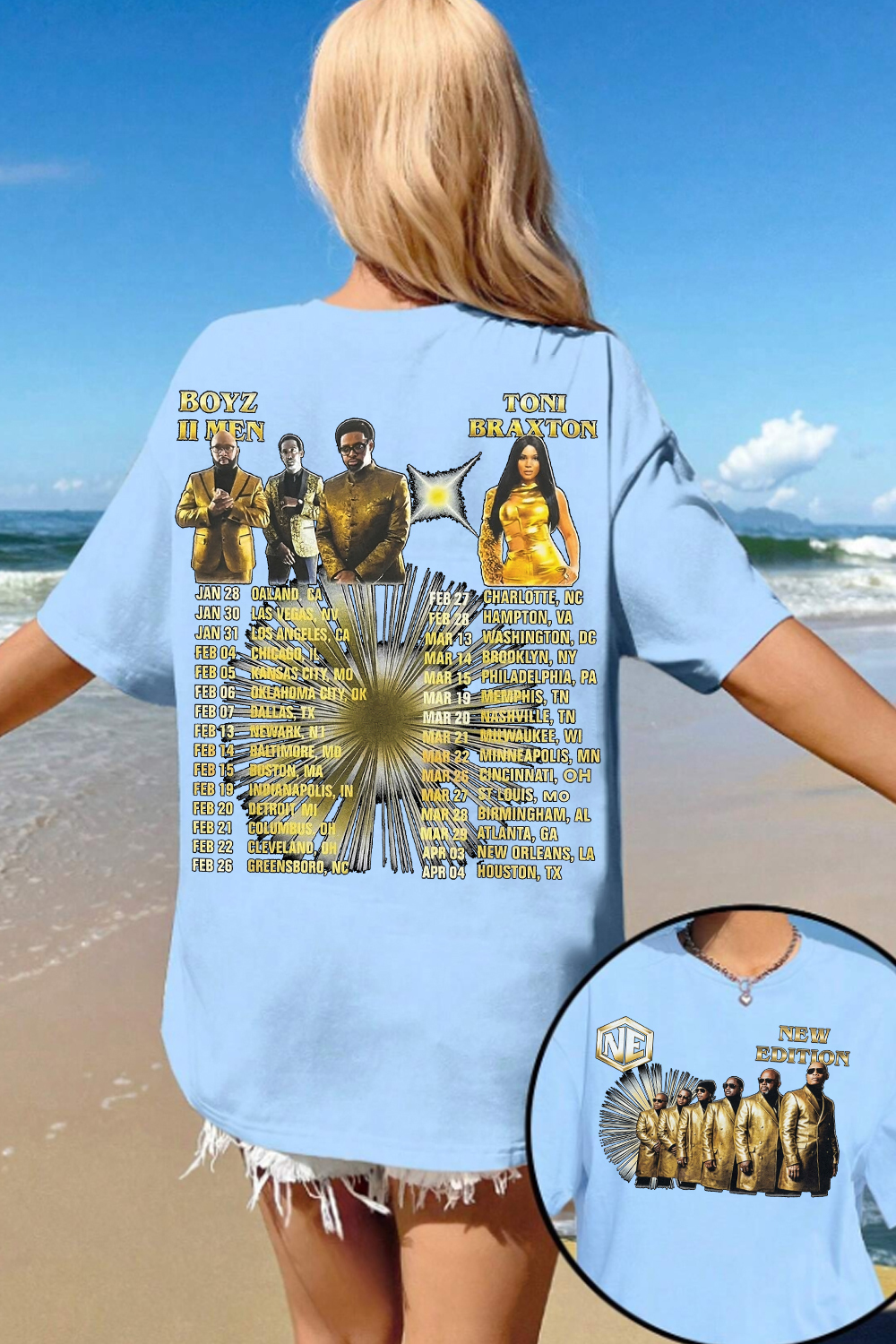 New Edition Way Tour 2026 Tee For Women