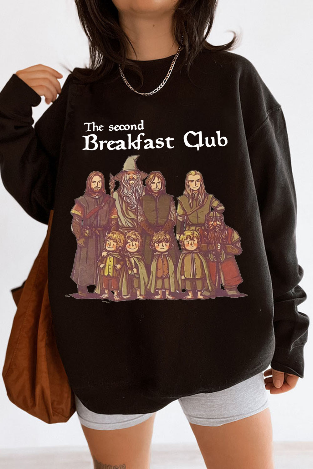 Lord of the Rings cartoon casual women printed sweatshirt