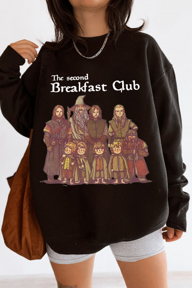 Lord of the Rings cartoon casual women printed sweatshirt