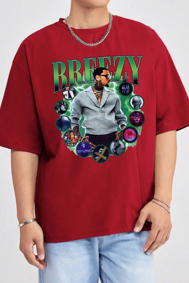 Chris Brown Breezy 1111 Tour tshirt For Men