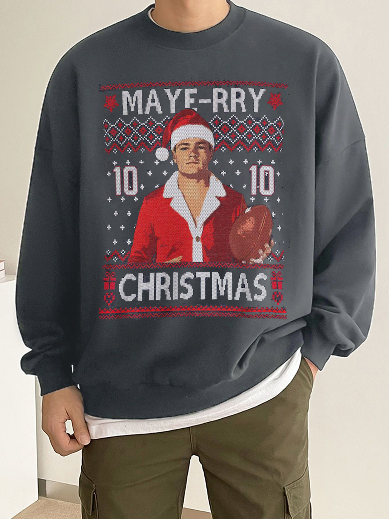 Drake Maye Christmas Sweater