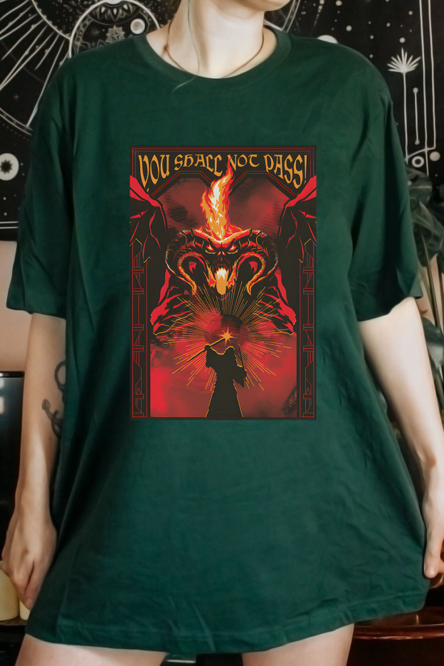 Fire and shadow clash LOTR Tee For Women