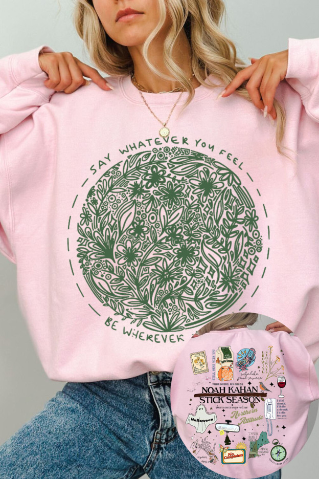 2 Sided Noah Kahan Stick Season Album Sweatshirt