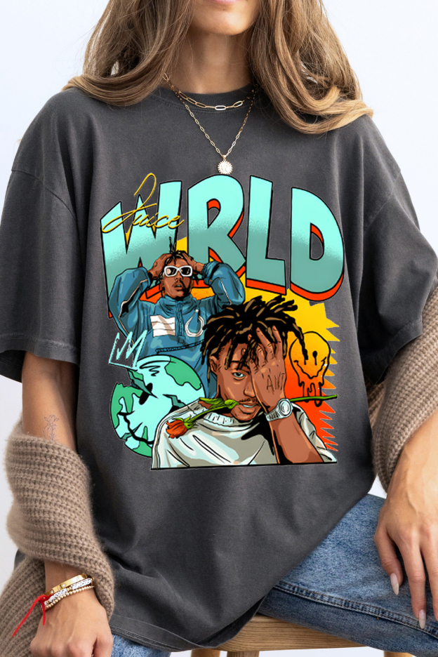 Juice World fans color block ladies short sleeve t-shirt