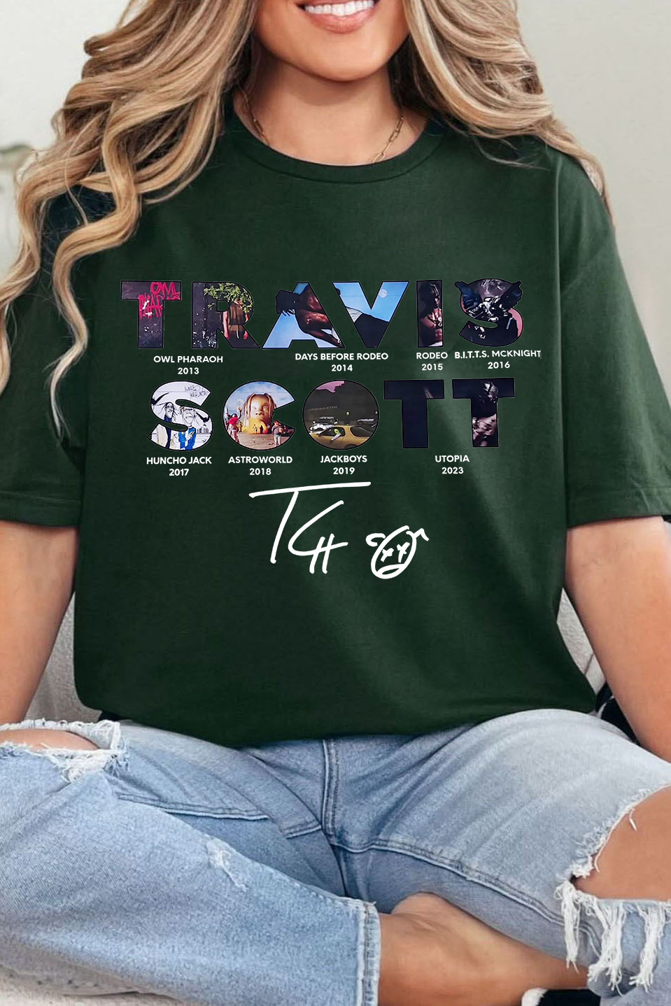 Travisscott personalized round neck T-shirt