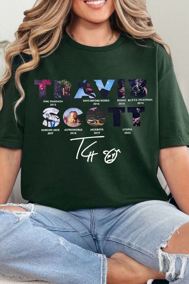 Travisscott personalized round neck T-shirt