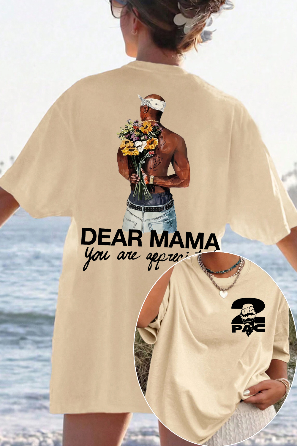 2pac Two-Sided Women Tee