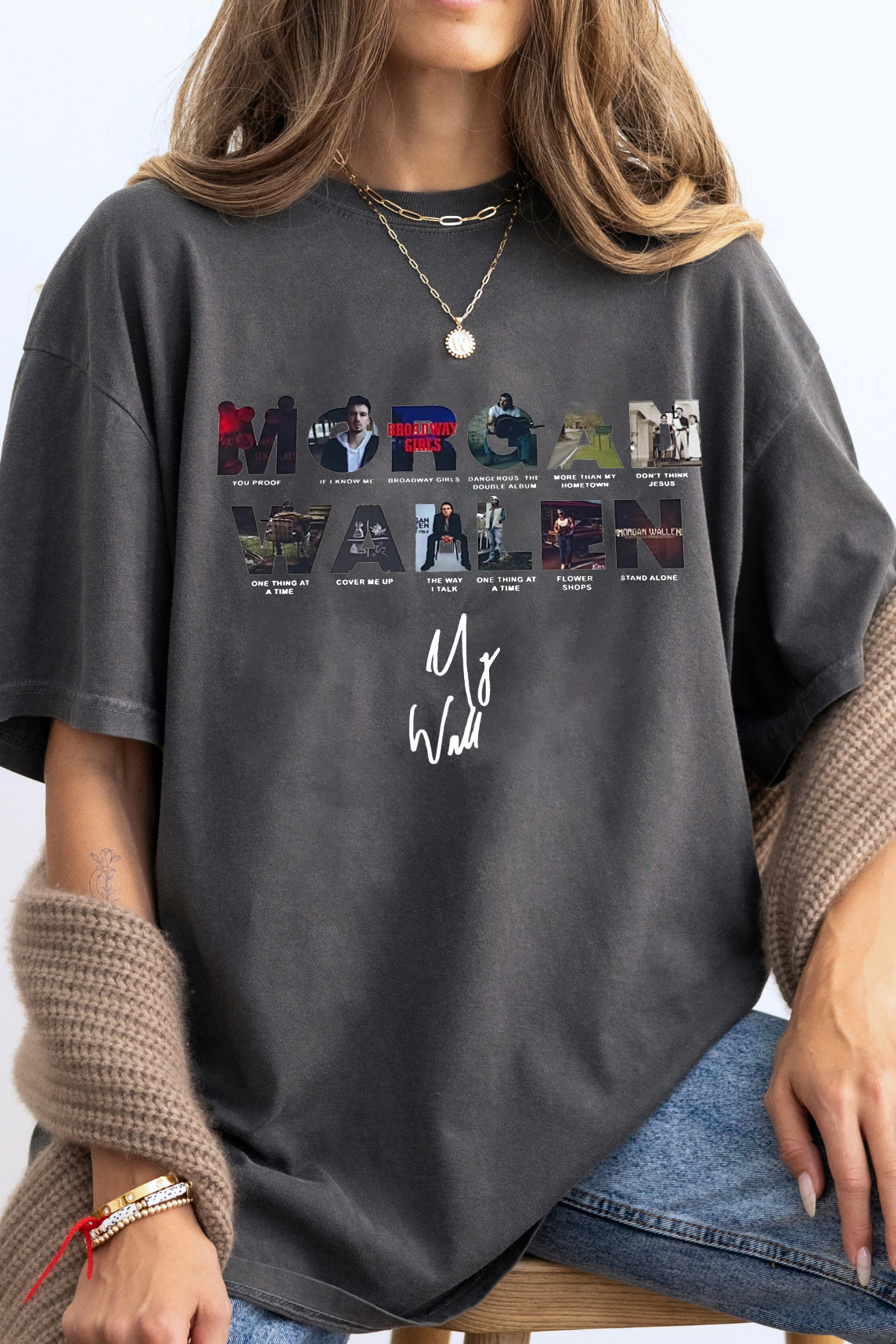 morganwallen cartoon short-sleeved women's t-shirt