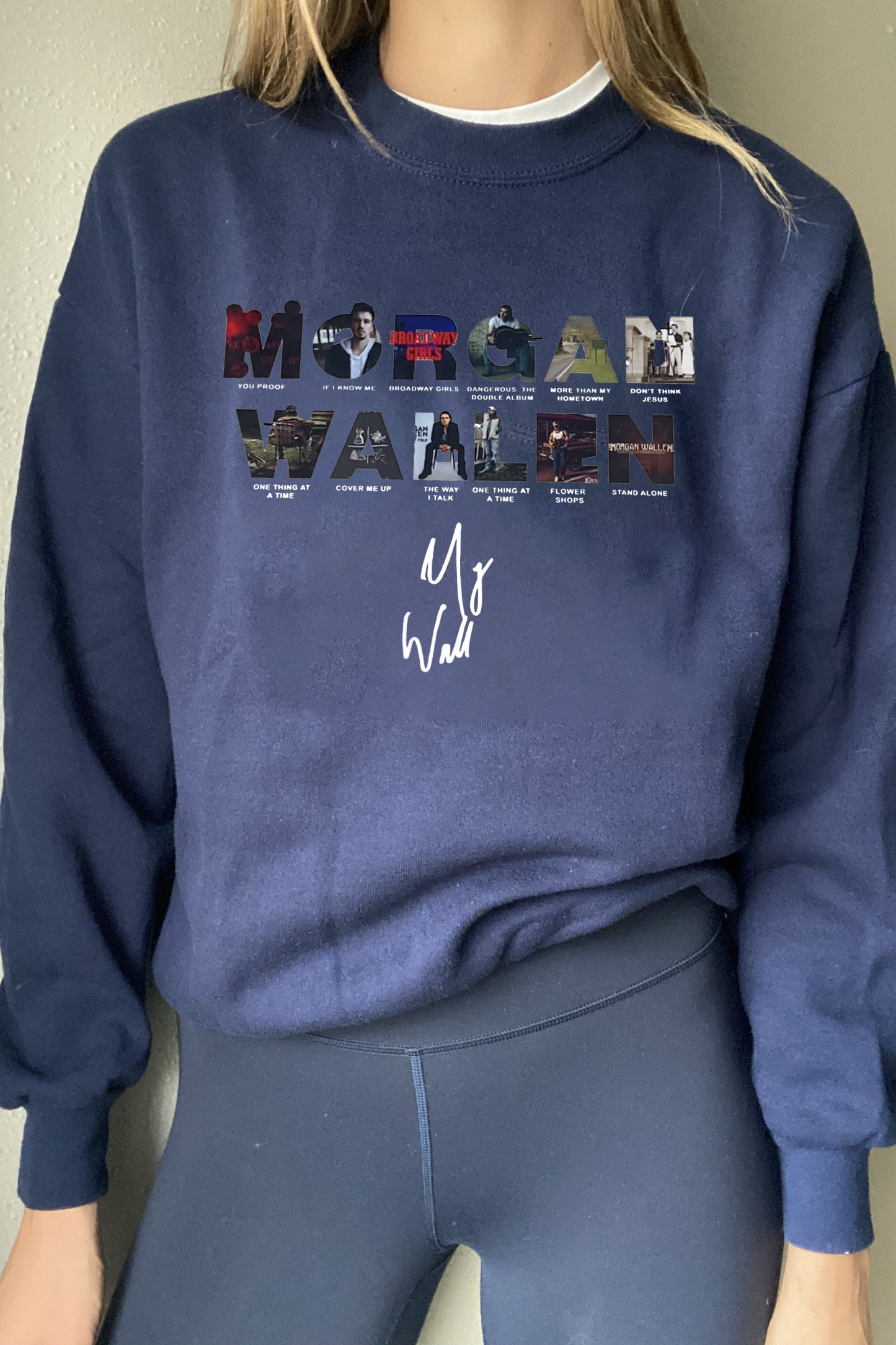 morganwallen cartoon long-sleeved sweatshirt