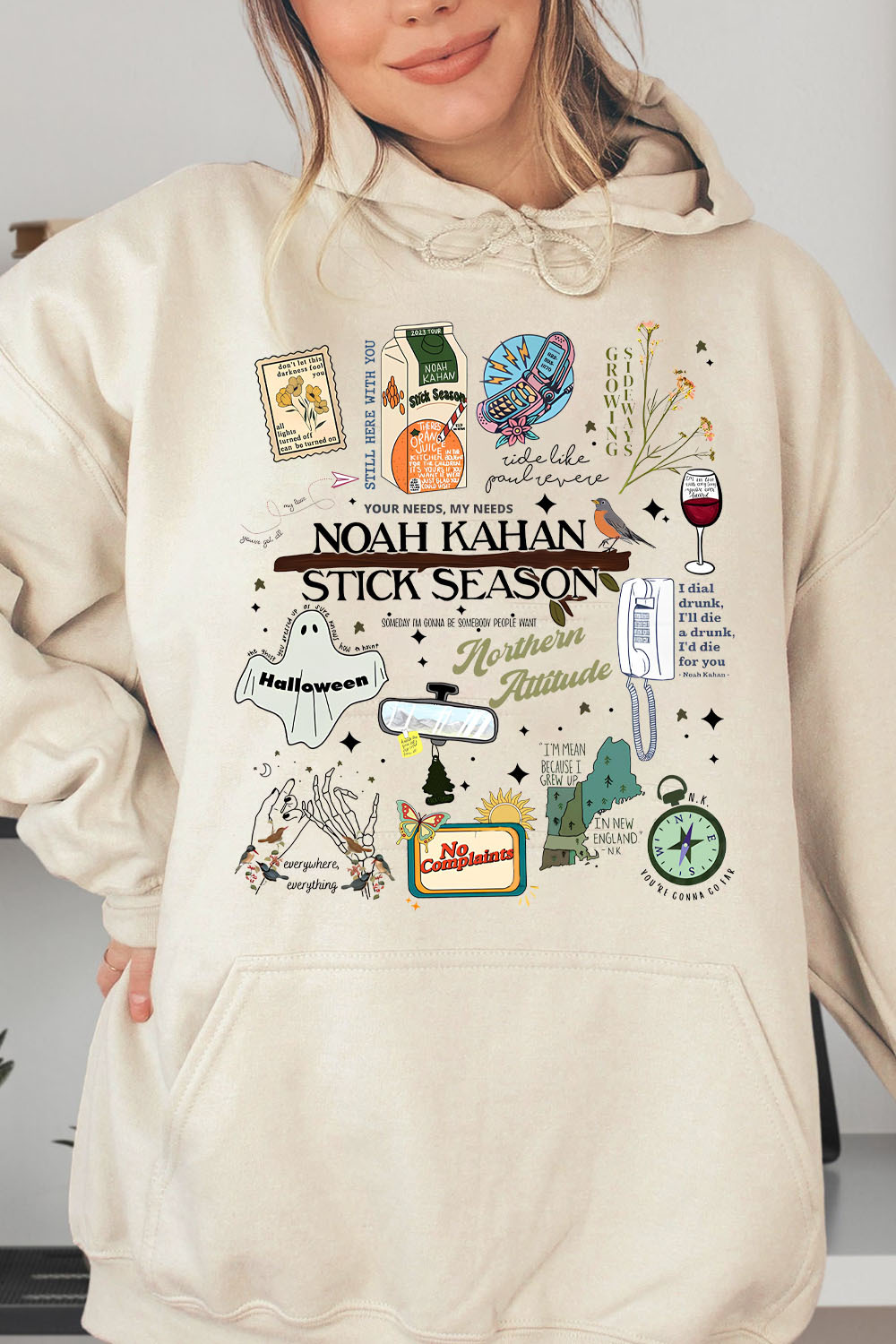 Stick Season Noah Kahan Full Version New Design Hoodie