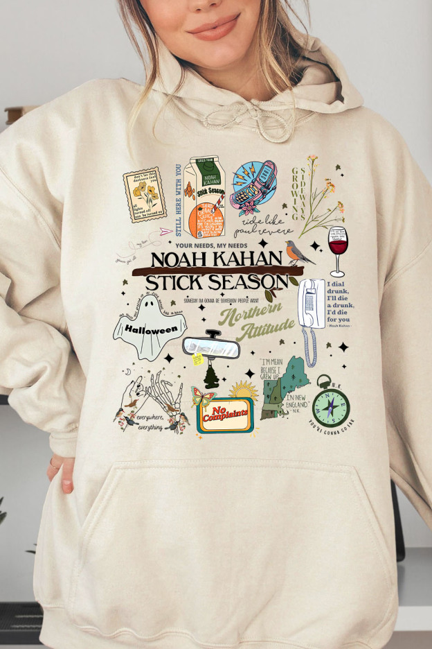 Stick Season Noah Kahan Full Version New Design Hoodie