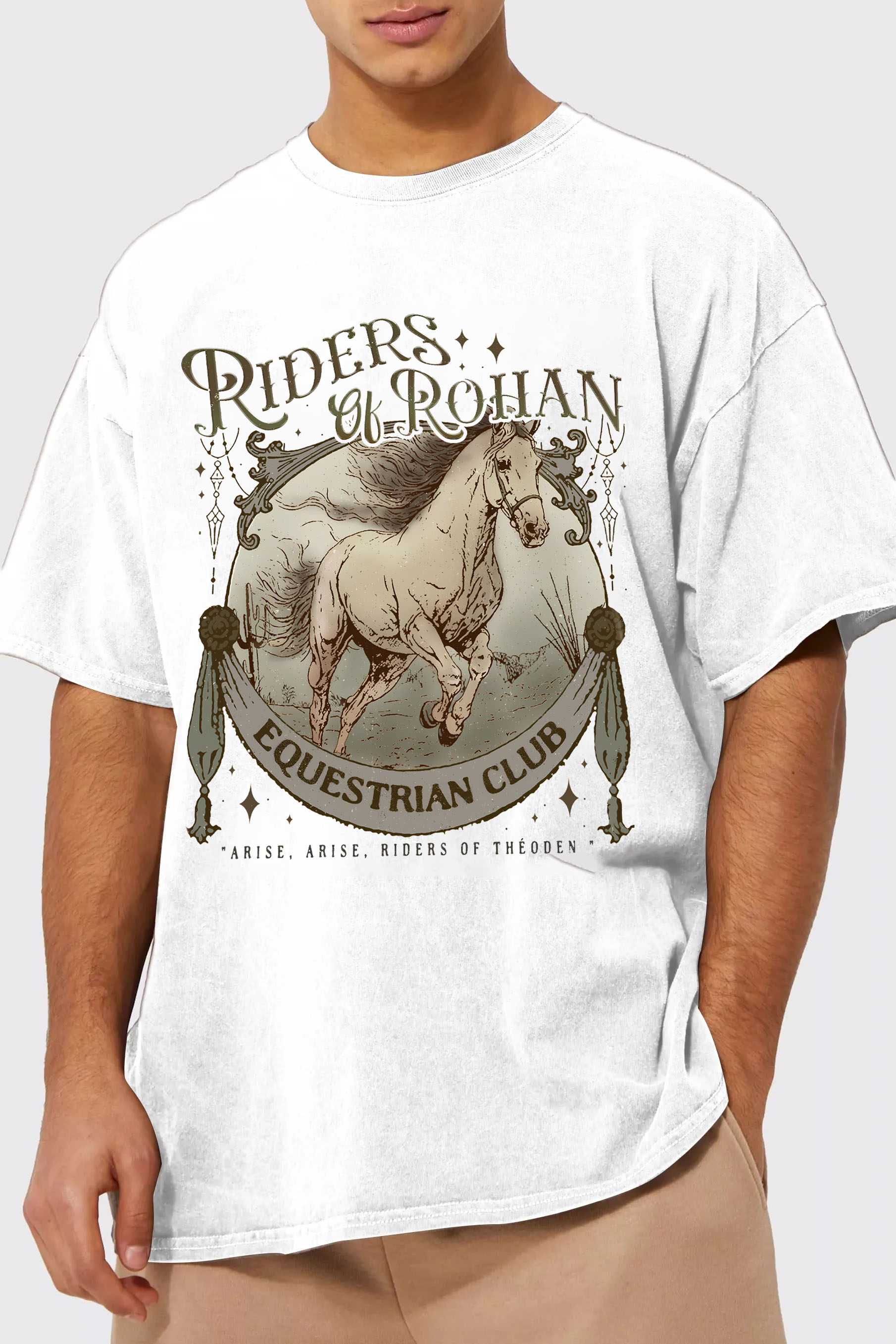 Riders Of Rohan Equestrian Club Tee For Men