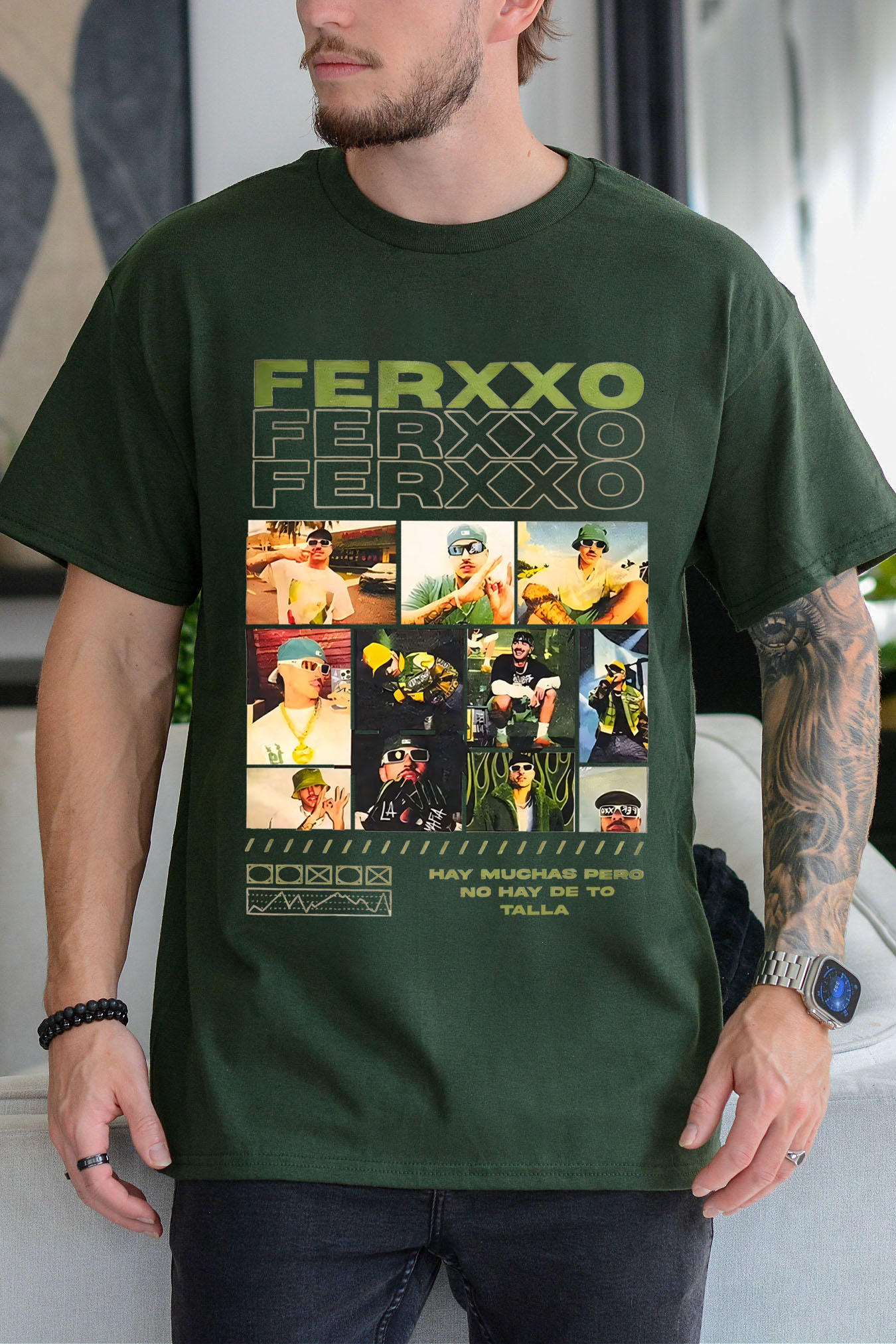 Ferxxo printed lettering men's T-shirt