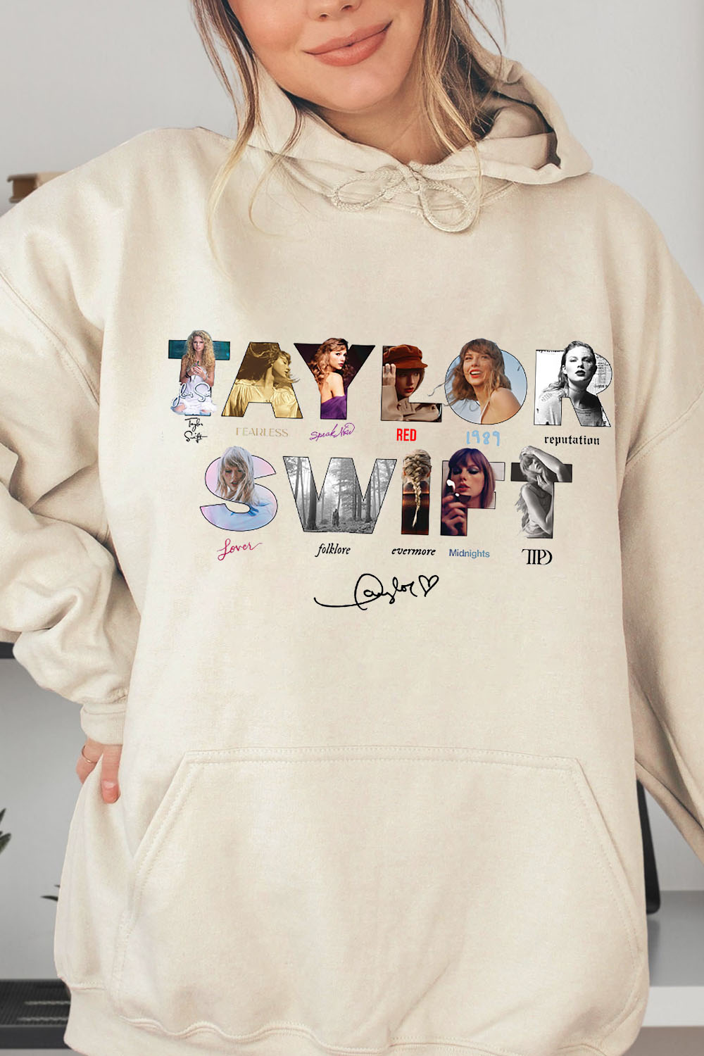 T S Album Cover Hoodie