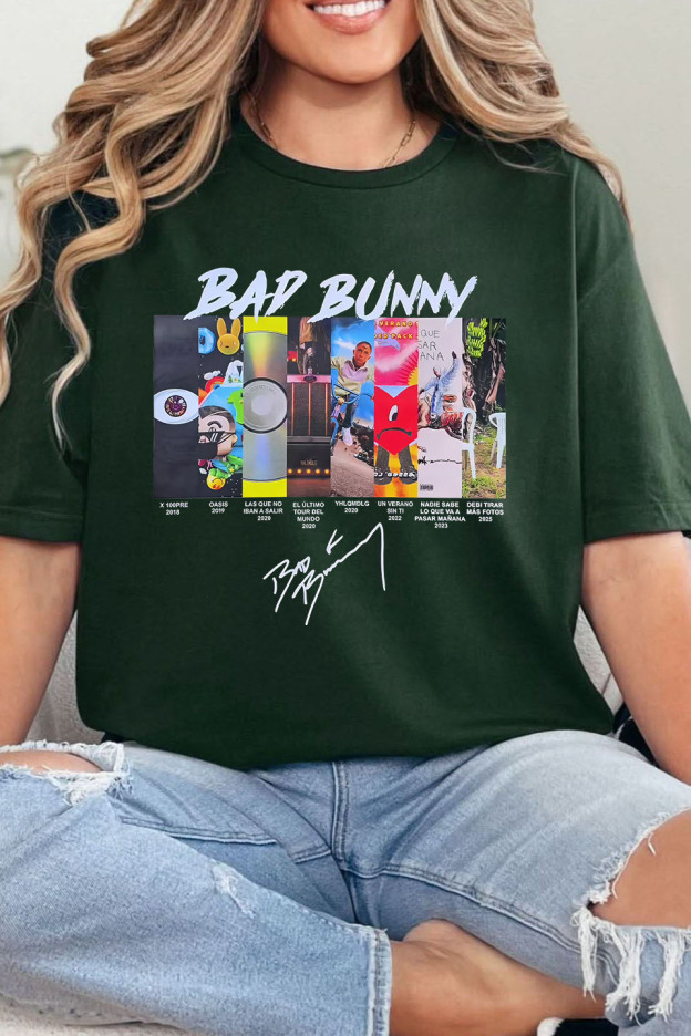 badbunny round neck T-shirt