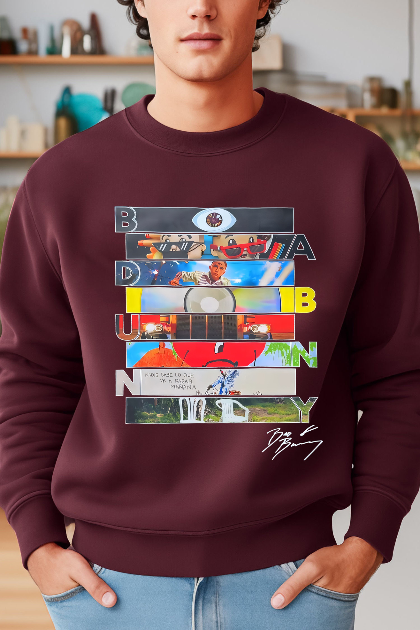 Bad Bunny Signature Sweatshirt For Men