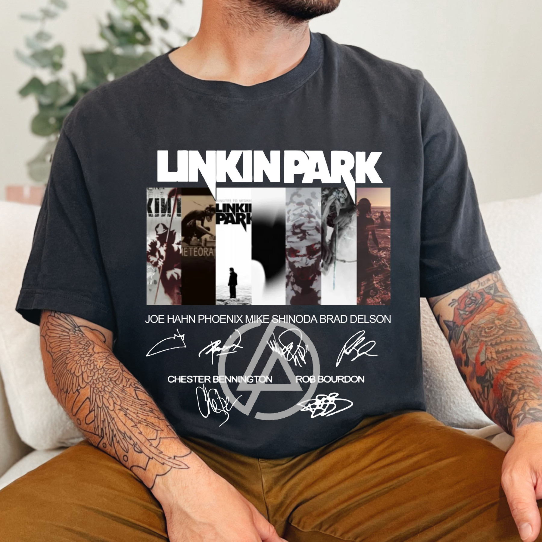 Linkinpark Logo Signatures Tee - Men
