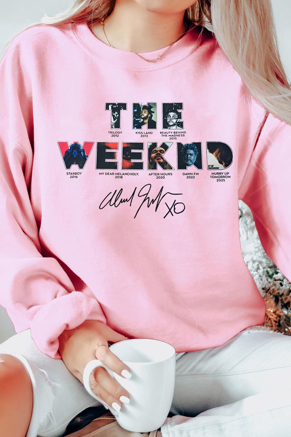 Theweeknd 2025 print sweatshirt