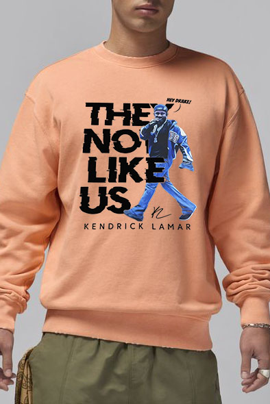 kendrick Not like US men's sweatshirt
