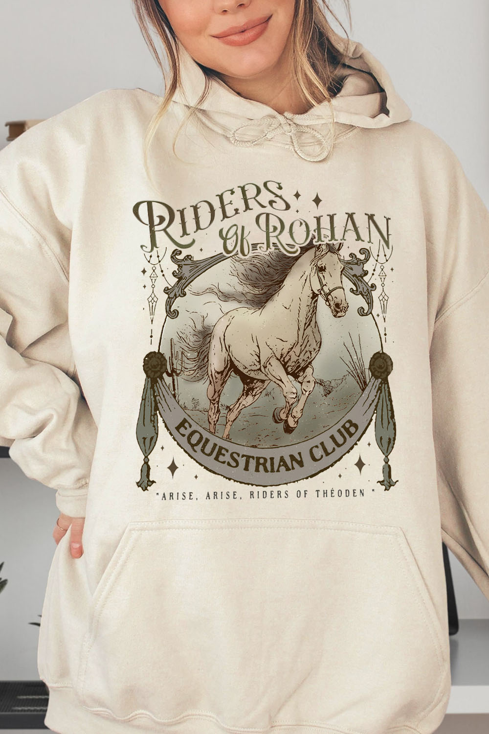 Riders Of Rohan Equestrian Club Hoodie For Women