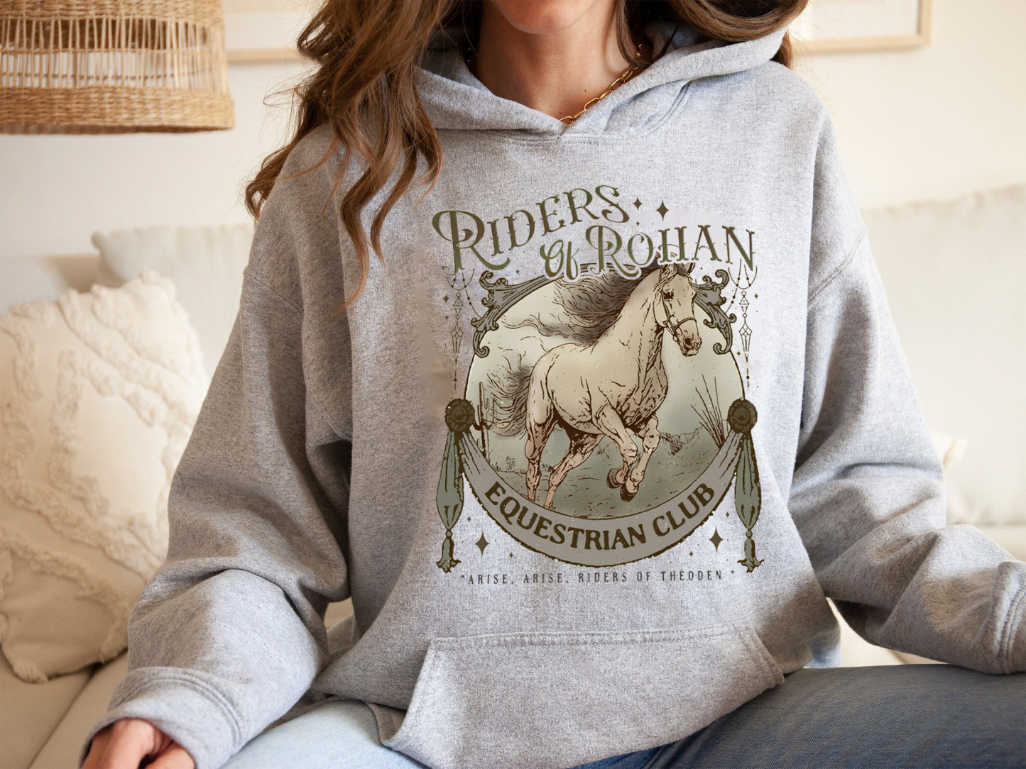 Riders Of Rohan Equestrian Club Hoodie For Women
