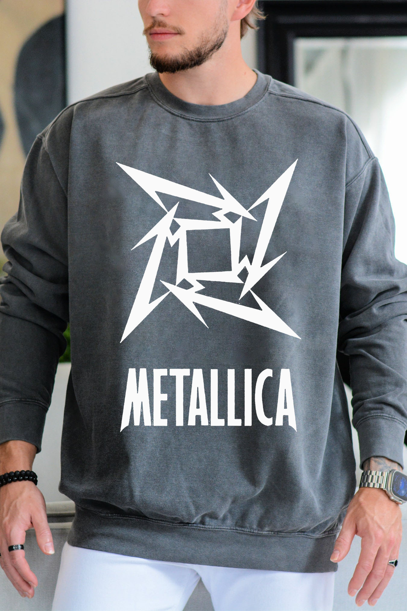 Metallica logo men sweatshirt