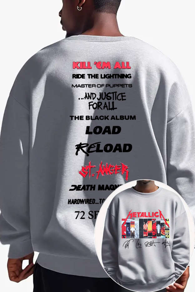 Metallica albums men sweatshirt