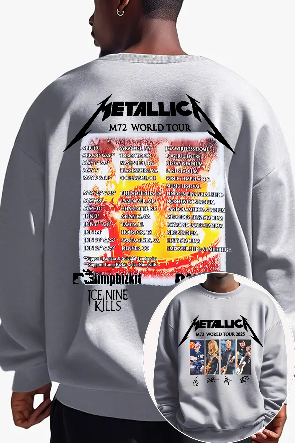metallica rockband MEN SWEATSHIRT