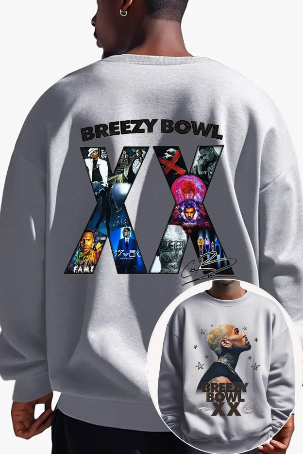 2 Sided CB Graphic Sweatshirt For men