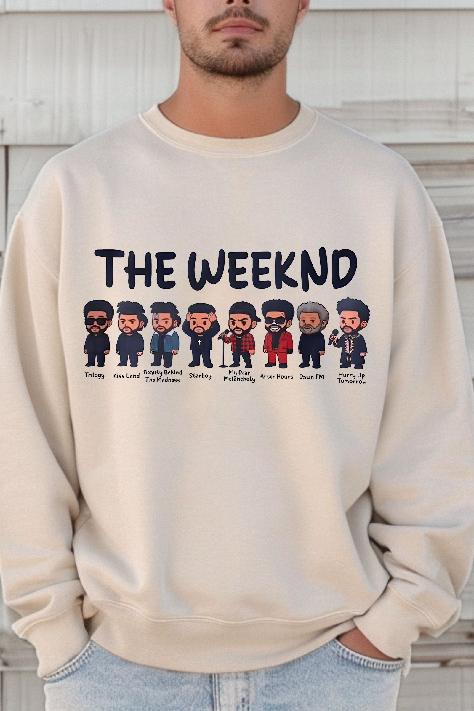 Rock The Weeknd men sweatshirt and shine brighter