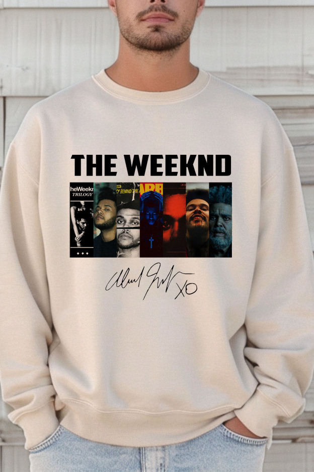 The Weeknd Albums Collection Shirt, Vintage The Weeknd Signature Men Shirt 1