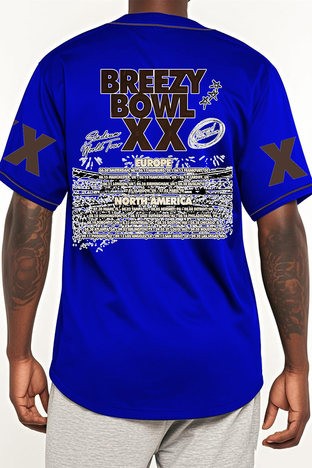CB Bowl XX World Tour  Baseball Jersey