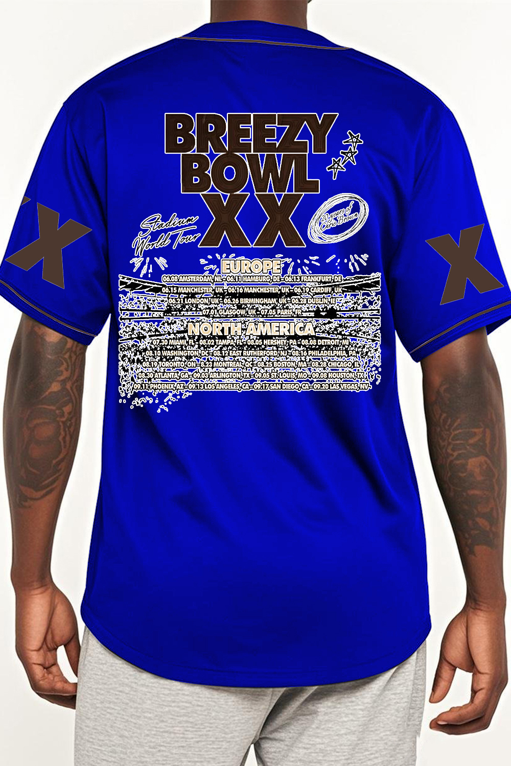 CB Bowl XX World Tour  Baseball Jersey