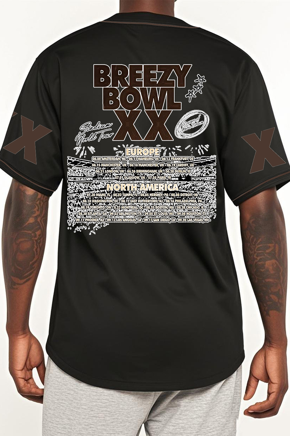 CB Bowl XX World Tour  Baseball Jersey