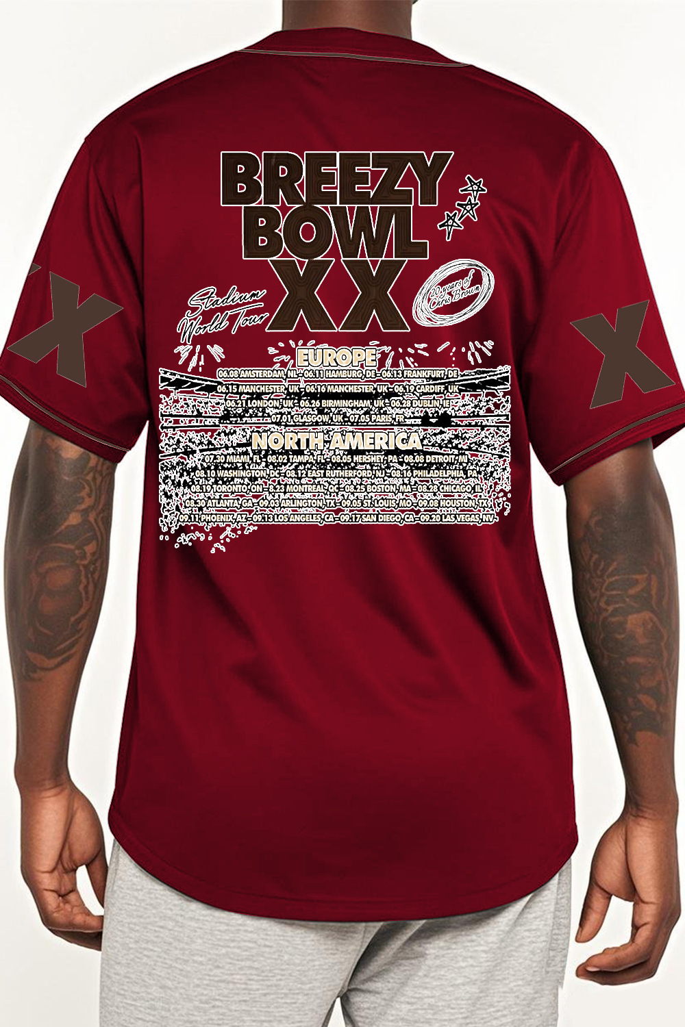 CB Bowl XX World Tour  Baseball Jersey