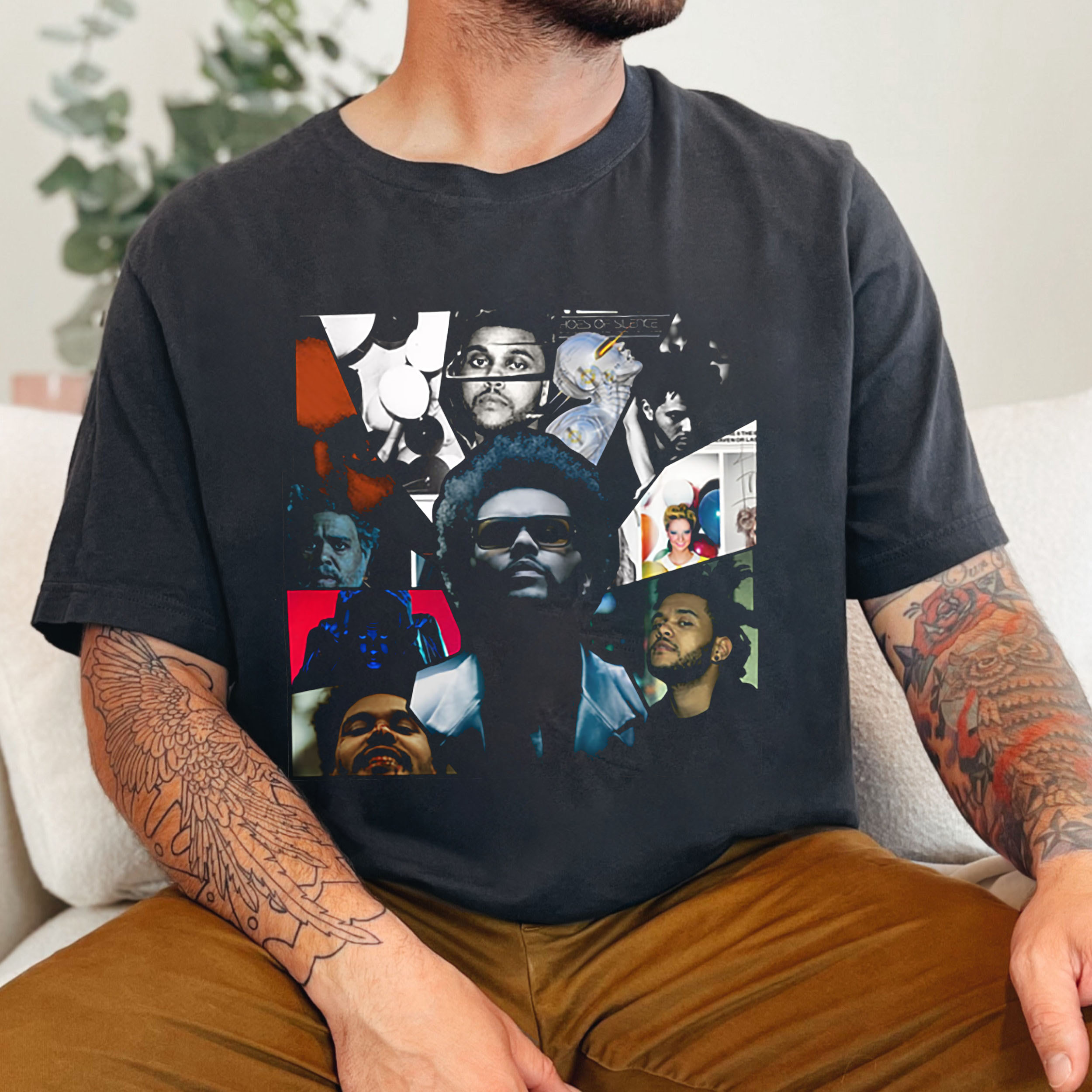 Vintage The Weeknd Portrait Men T Shirt