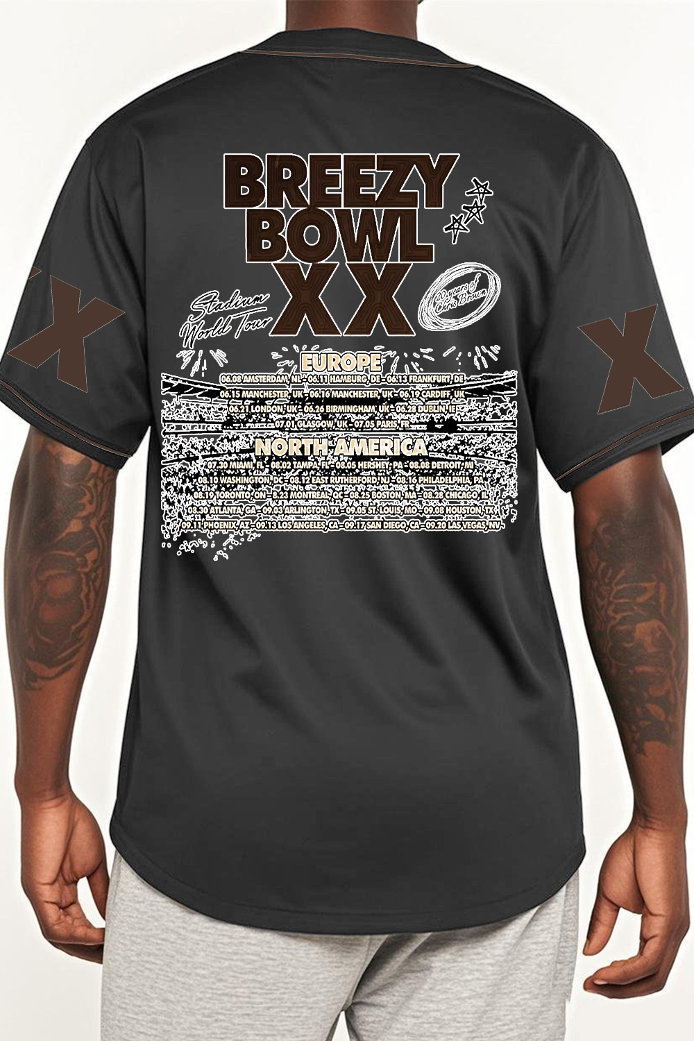 CB Bowl XX World Tour  Baseball Jersey