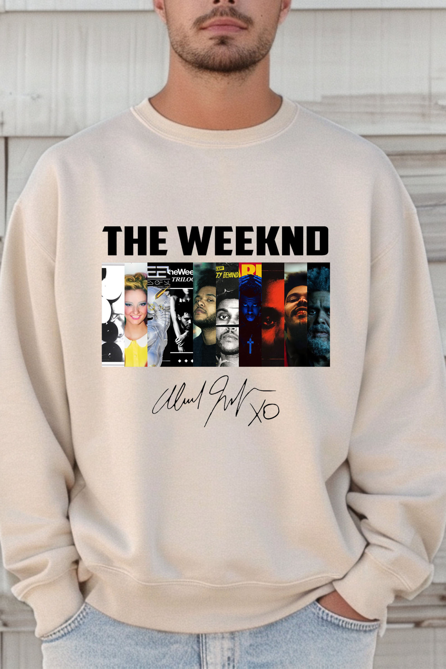 The Weeknd Albums Collection Shirt, Vintage The Weeknd Signature Men Sweatshirt