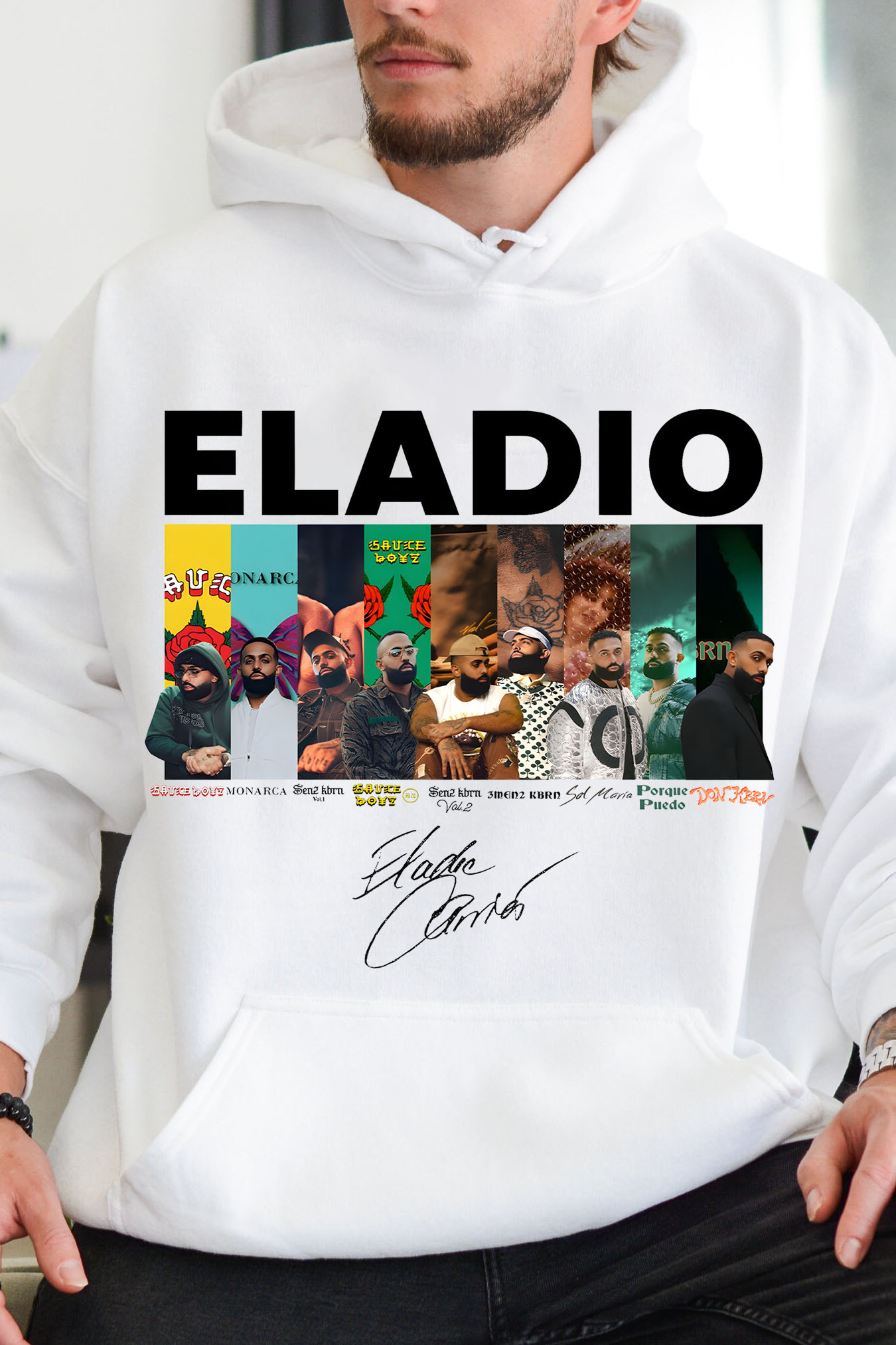 Graphic Album Eladio Unisex Hoodie